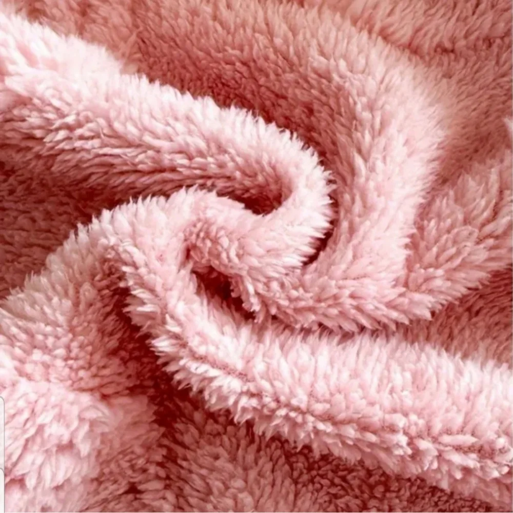Super Soft Pink Embroidered Butterfly Throw Blanket